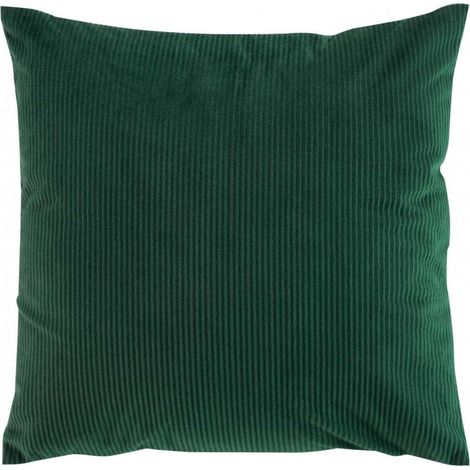 Coussin Déco En Velours "casual" 40x40cm Vert (1/4)