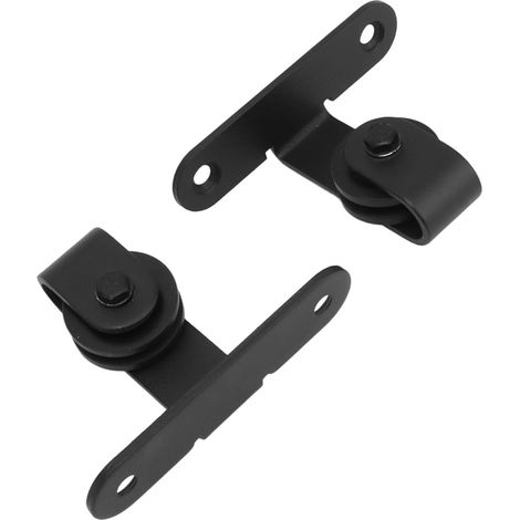 Sliding Barn Door Hardware Roller Set, Barn Door Rail Kit, Heavy Duty Carbon Steel Pulley System with Smooth and Silent Rollers (1/5)