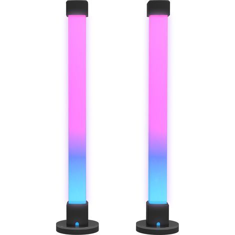 Set von Tischlampen mit Bluetooth-Fernbedienung, Musik-Synchronisation und Timer, weiß (1/5)