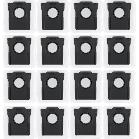 16 Sacs à Poussière Compatibles avec Dreame L40 X40 X50 Ultra Complete / D10 Plus Gen 2 / L10s Ultra Gen 2 / L10s Pro Ultra Heat/ L10s Plus, Mova E30 Ultra / P50 Pro Ultra