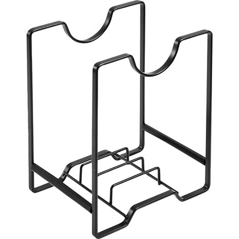 Égouttoir à vaisselle de cuisine, petit égouttoir à vaisselle en métal, organisateur de planche à découper, support de vaisselle évidé, rangement de comptoir de cuisine, organisateur d'assiettes et de (1/5)