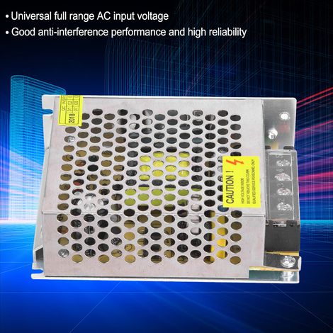 Bloc d'alimentation à découpage convertisseur 220V/110V sortie 12V 6.5A 80W en aluminium 1 pièce (1/5)