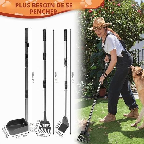 Support Mural d'Outils de Garage, Rangement Outils Jardin, Organisateur de Rangement avec Crochets et Rails, pour Outils de Garage, Coupe-bordures, Tuyaux, Pelles (1/3)
