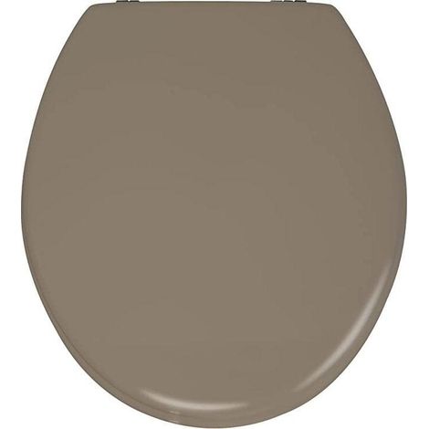 Wenko Asiento de inodoro ergonómico azul marino MDF