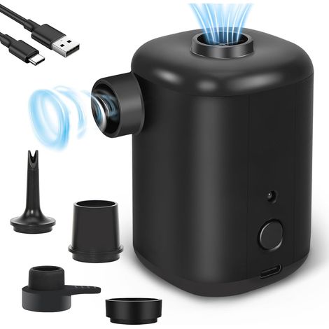 Pompe Gonflable 3000 mAh – Mini Appareil Portable avec 4 Buses pour Piscine, Bateau