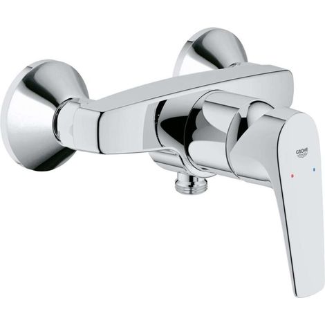 Mitigeur monocommande douche mécanique – Finition StarLight Chrome – Levier métallique – Cartouche GROHE LongLife 46 mm – 23771000 (1/5)