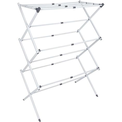 Étendoir à Linge Extensible "Accordéon" 9m Blanc