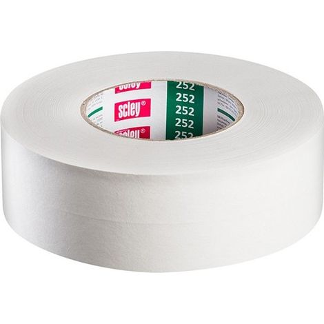 Scley Bande à joint papier pour plaques de plâtre 50 mm x 75 m