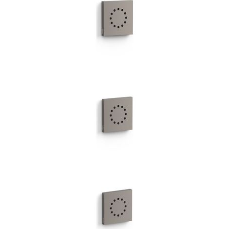 3 jets d’hydromassage encastrés Graphite - TRES 13451501GR