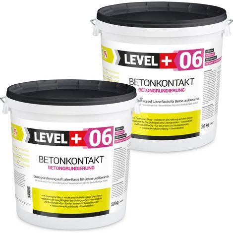 LEVEL+ Betonkontakt Tiefgrund Betonfarbe Haftgrund L+06 - 40KG