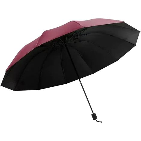 Parapluies De Pluie Anti Vent,Parasol Robuste 12 Nervures Protection UV,Grand Parapluie Léger Et Solide Pour L'Extérieur Le Soleil Le Golf Le Dortoir Les L'Université Les Sports Les (1/5)