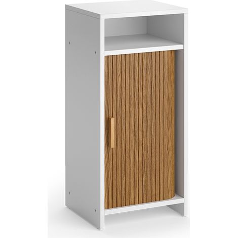 Armario mediano Norea, Roble/Blanco, 34 x 72.5 cm, Vicco (1/5)