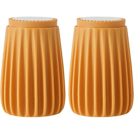 Butées de ressorts pour tête de lit - Dispositif anti-vibrations - Patins faciles à installer - Orange, lot de 2 (1/5)