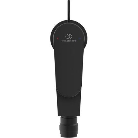 Robinet de bidet IS Cerafine O avec évacuation, longueur 132 mm, noir soie
