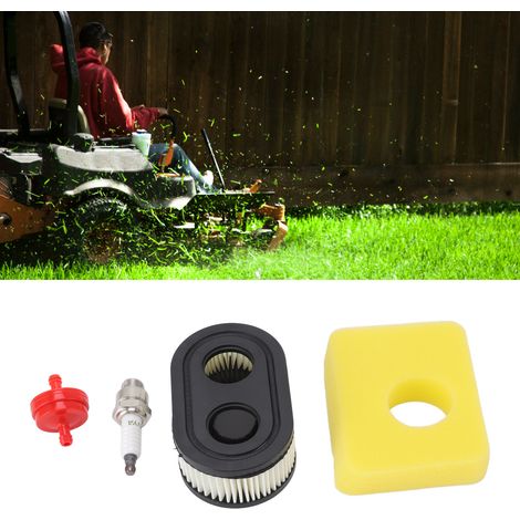 Kit filtre à air, bougie d'allumage et filtre à huile robustes et bien ajustés pour tondeuse Troy Bilt 593260 798452 (1/5)
