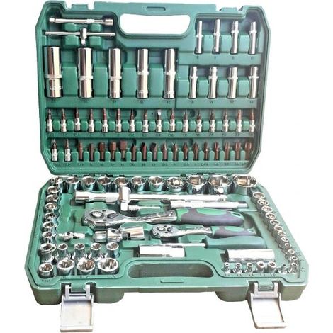 VALIGIA SET CHIAVI A BUSSOLA 108 PEZZI VANADIUM CON CRICCHETTO 108 PZ
