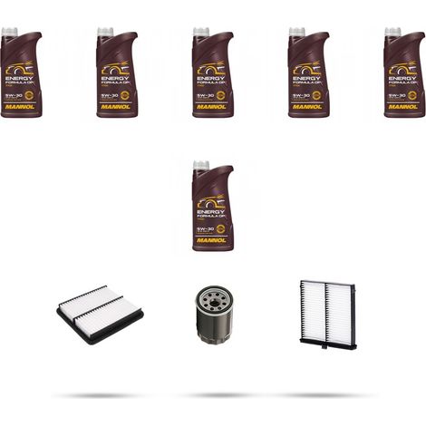 Kit tagliando 3 FILTRI e 6L OLIO compatibile con Mazda 3 (BP) 1.8 Skyactive D 85kw dal 2019 (1/5)