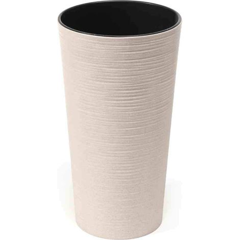 Jardinière, Bacs à Fleurs en Plastique Blanc