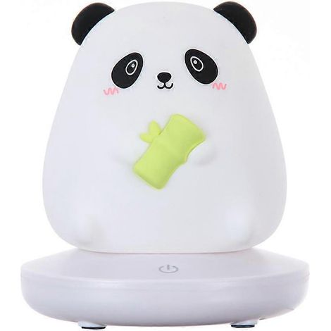 Veilleuse mignonne pour enfant, veilleuse en silicone souple avec commande tactile, lampe LED portable en forme de panda (1/5)