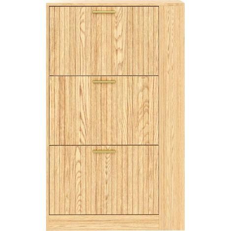 PLACARD MODERNE MINIMALISTE FONCTIONNEL ORGANISANT MDF NATURAL 70.00 X 23.50 X 115.00 (1/5)