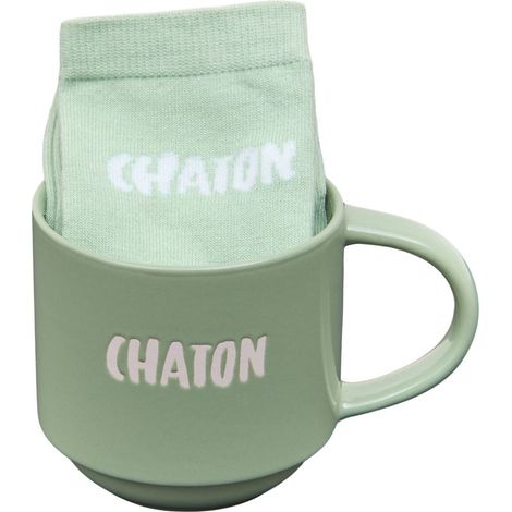 Set de taza de 38 cl + calcetines Champion verdes - Atmosphera créateur d'intérieur (1/5)