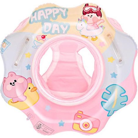Bouée gonflable pour enfants avec siège de sécurité et double airbag, adaptée à la baignade et à la plage. (1/5)