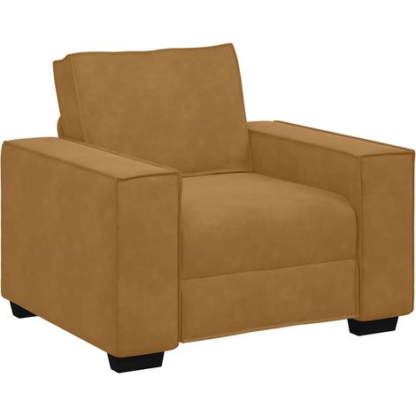 Maison Exclusive - Divano Sedia Marrone 100x78x84 cm Velluto