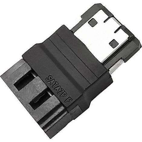 Adaptateur SATA vers eSATA, convertisseur de connecteurs mâle et femelle, rallonge pour SSD intégré vers externe, adaptateur pour disque dur 7 broches (1/5)