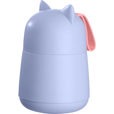 Tasse à soupe isotherme avec cuillère pliable, récipient alimentaire étanche pour petit-déjeuner et porridge, 450 ml, bleu (1/5)
