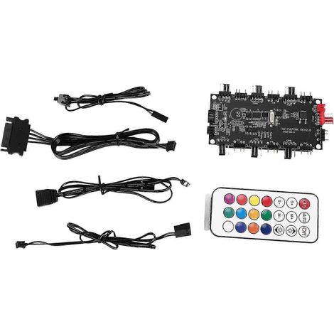 Adaptateur de câble répartiteur RGB AURA ARGB pour contrôleur de température de châssis et bande LED KNS (1/5)