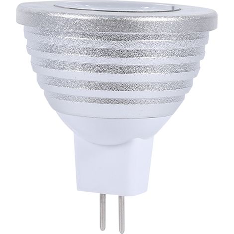 Ampoule LED MR16 3W RGB 12V-24V, éclairage changeant multicolore avec télécommande, idéale pour bar, salon et maison (1/5)