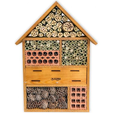 Refuge à Insectes taille Médium 60 x 80 cm en bois massif