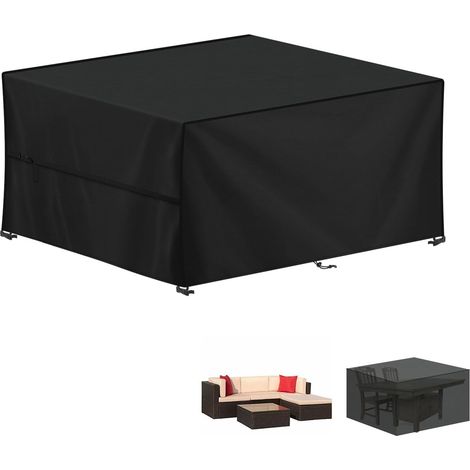 Housse Salon de Jardin Exterieur, Housses Table de Jardin 420D Tissu Oxford Bâche Table Jardin, Housse Protection Table Jardin, Imperméable Housses pour Table de Jardin, 150x100x75cm (1/5)