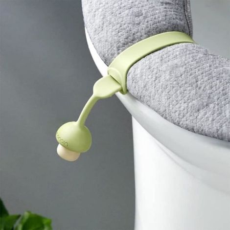 Poignée Siège de Toilette,4pcs pour Eviter Tout Contac Rehausseurs Poignées pour Abattant de Toilettes pour Voyage,Maison,Hôtel (1/4)