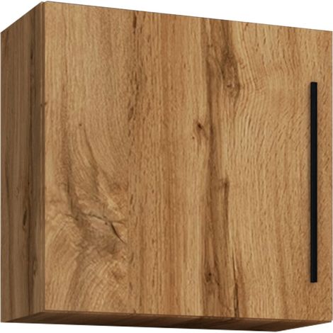 Scaffale in legno VCM  Mensola salvaspazio  Dimensioni: A. 50 x L. 50 x P. 30 cm  Elegante Mensola Appendino  Scaffale di stoccaggio  Libreria  Parete - Arila M (Rovere Miele)