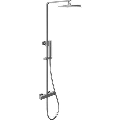 Colonne de douche avec pomme de douche 20 5 x 20 5 cm en ABS finition chromée Serio (1/4)