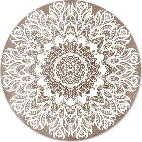 Lupia - Calamita, MAGNETI in Legno Set da 24 PEZZI D.4,5 cm MANDALA C con decorazione stampata, segnaposto ricordino regalo, bomboniera confettata, pensierino anniversario (1/4)