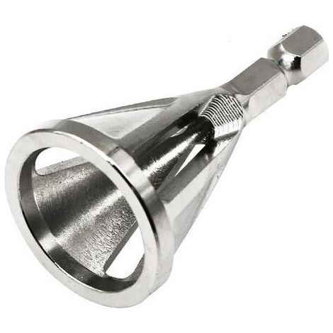 Fraise à ébavurer pour tubes et tiges filetées Ø4-20mm – Queue hexa 6,35 – Acier pour roulement – 3 arêtes de coupe - 10333120001 (1/4)