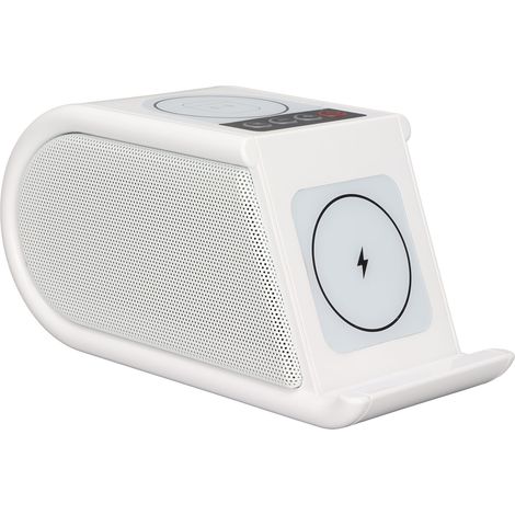 D08 Multifunktionaler Bluetooth-Lautsprecher mit kabellosem Ladegerät für Computer und Mobiltelefone (15W) (1/5)