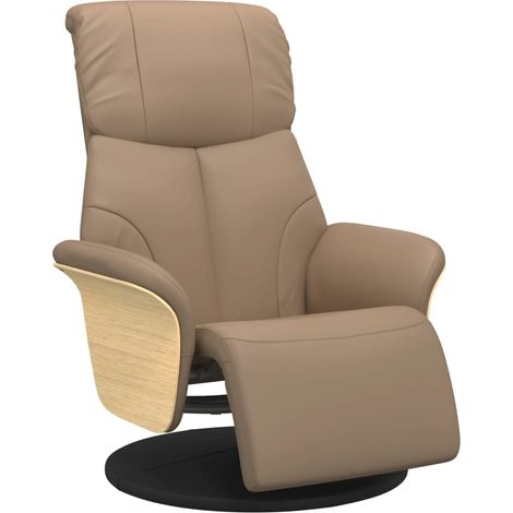 Relaxsessel mit Fußteil Cappuccino-Braun Kunstleder vidaXL (1/5)