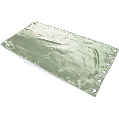 Rideau double creux respirant avec filtre en polyester naturel droit occultant pour chambre, salon, salle de classe, vert