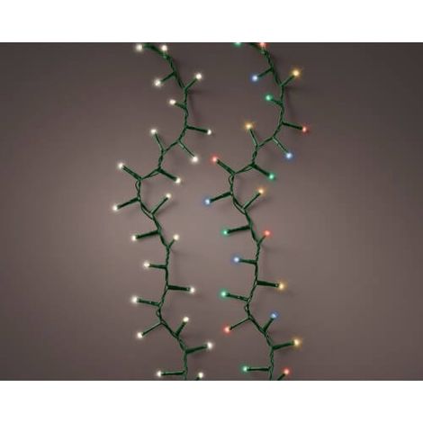 Kaemingk 1000 warmweiße und mehrfarbige LED-Weihnachtslichter, Funkeleffekt (1/3)