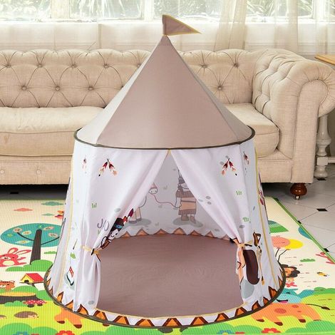 Tente de Jeux- Maison de jeu, 116x116x123cm, Petite maison pliable, adaptée à l'intérieur et à l'extérieur