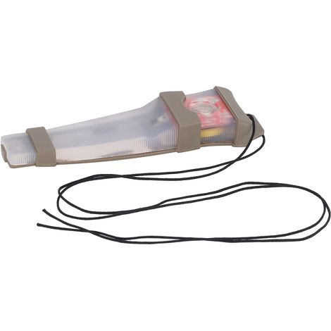 Lampe de signalisation Molle pour casque de chasse étanche, lampe de sécurité, stroboscope d'urgence intégré au casque, couleur boue, lumière rouge inférieure (1/5)