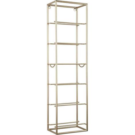 Present Time Single porte-bouteilles mural doré 66 cm (1/4)