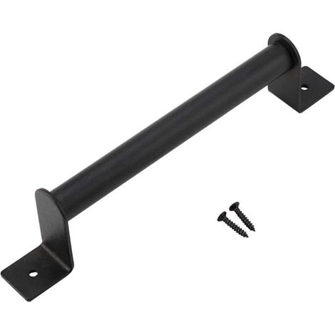 Poignée de Porte Grange Quincaillerie Noire Robuste pour Porte de Grange en Acier au Carbone avec poignée de Porte Robuste pour Porte de Grange coulissante