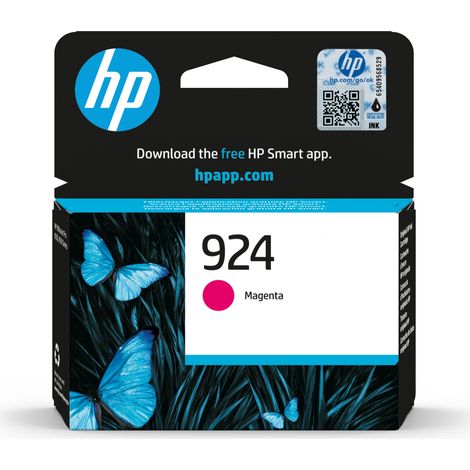 HP 924 Magenta Original Ink Cartridge Cartuccia d'Inchiostro 1 pz Resa Standard