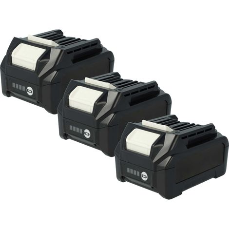 vhbw 3x batteria compatibile con Makita HR005G, HR002G, HR003G, HR004GZ, HR001G, HR003GZ, HR002GZ, HR004G utensile elettrico (2500 mAh, Li-Ion, 40 V)