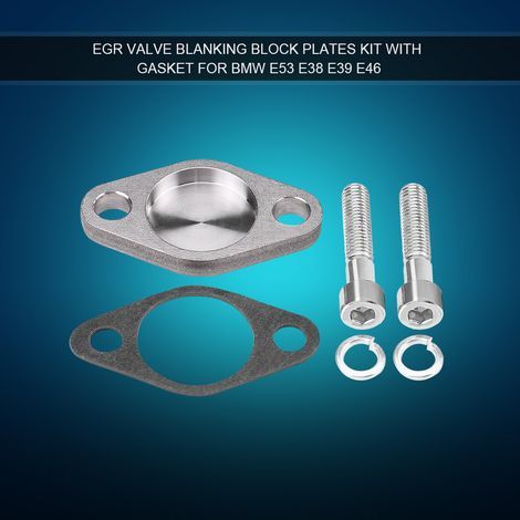 Kit de plaques de bloc d'obturation de vanne EGR avec joint pour BMW E53 E38 E39 E46 X5 (1/5)