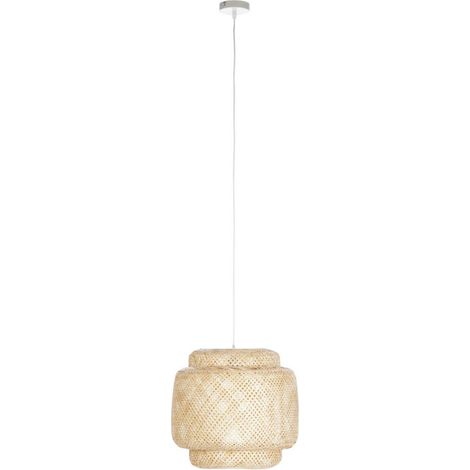 Suspension en bambou - Bali - D 40 x H 36,5 cm - Beige - Livraison gratuite (1/5)